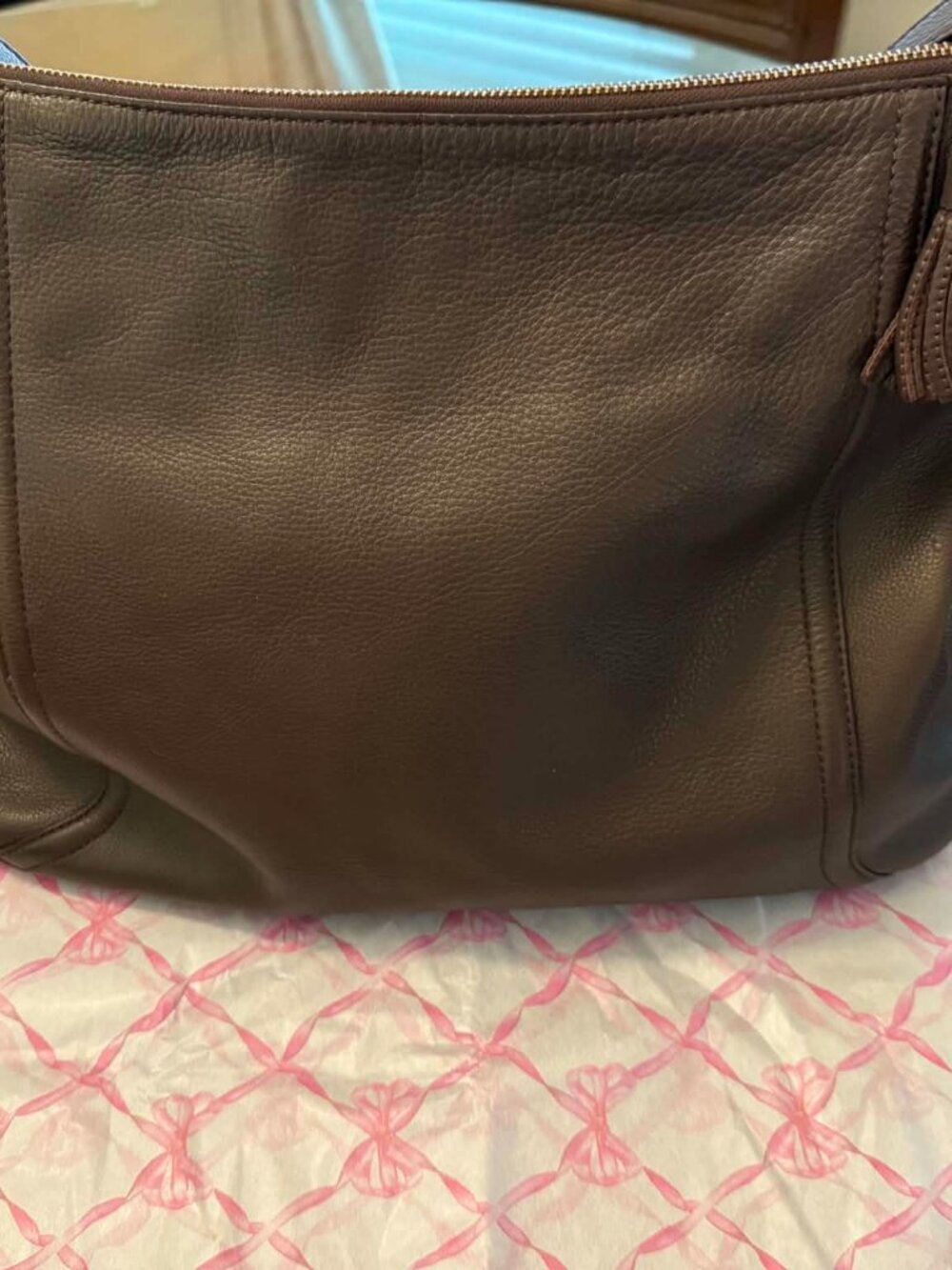 KATE SPADE LARGE DARK BROWN SHOULDER BAG - Picture 2 of 4